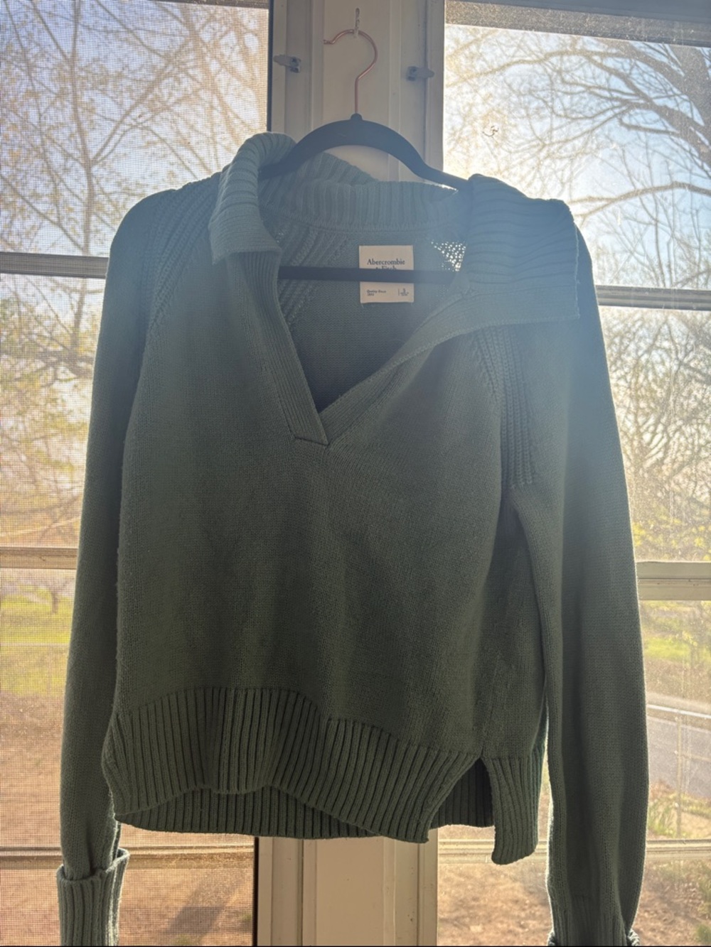 Abercrombie & Fitch Teal Green Cowlneck Sweater